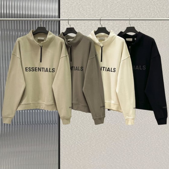 Fear of God Essentials Half-Zip Mock Neck Sweatshirt