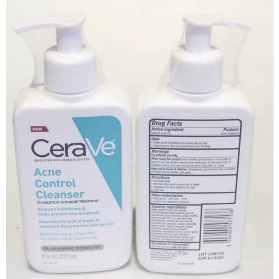 acne control cleanser -237ml