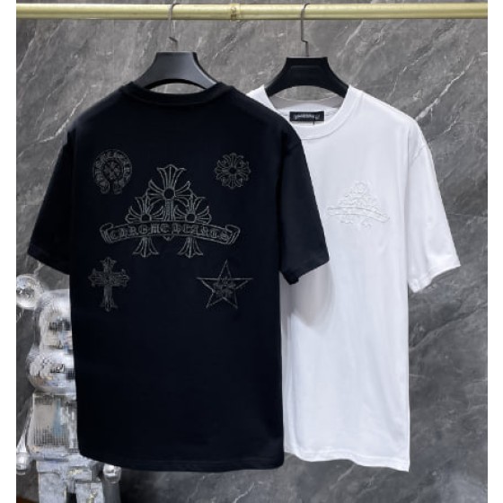 Chrome Hearts Stitched Cross & Star Tee